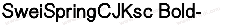 SweiSpringCJKsc Bold字体转换